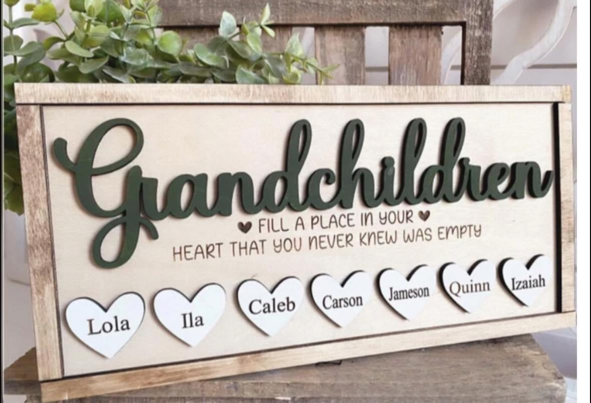 Grandchildren sign