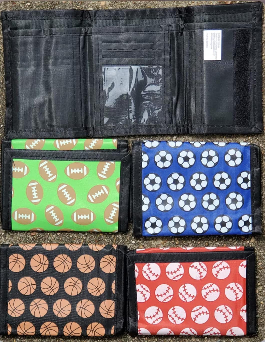Velcro kids wallets