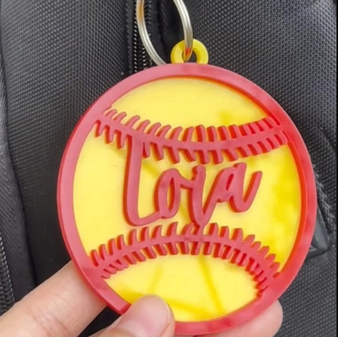Acrylic bag tag
