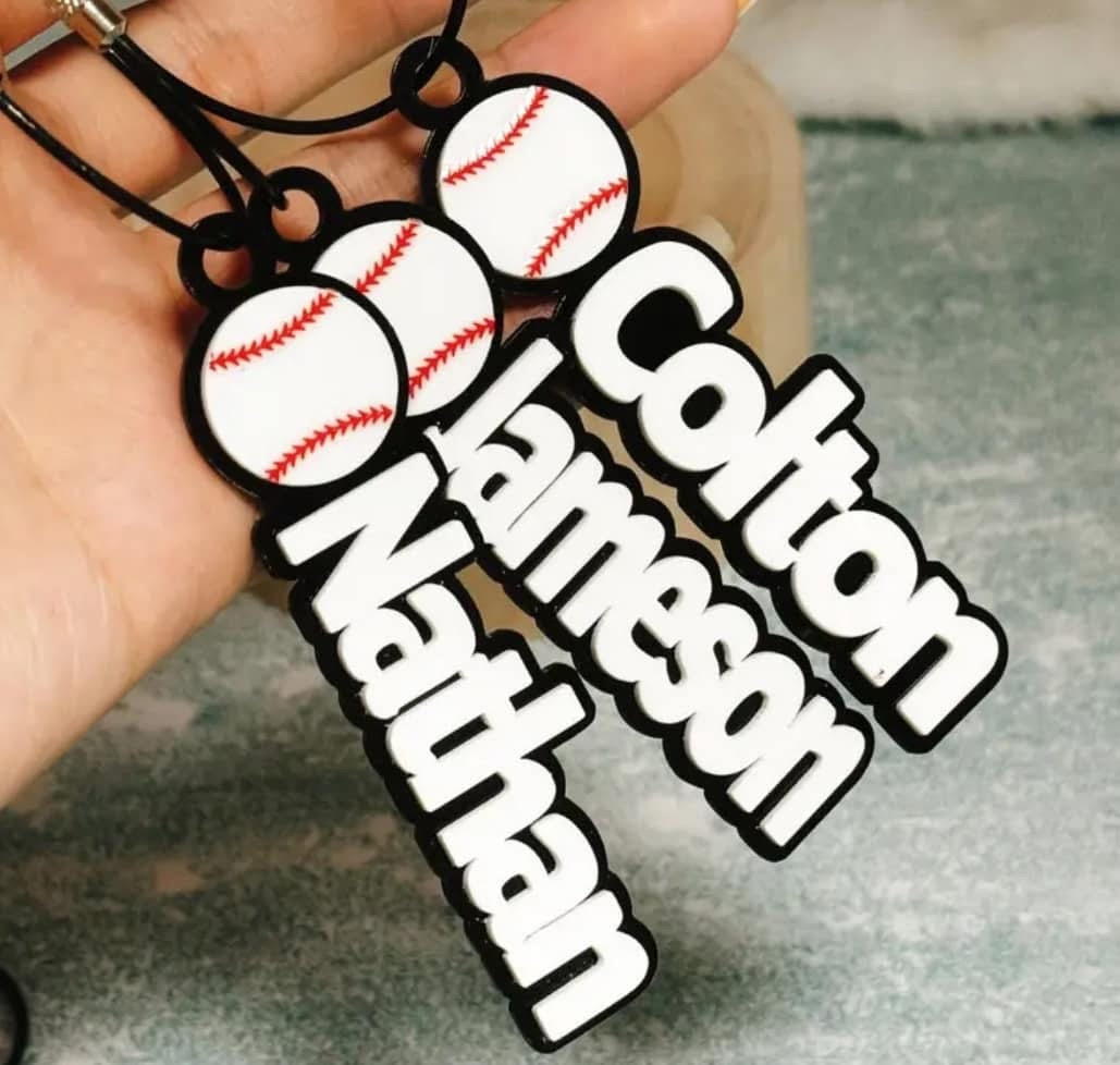 Acrylic bag tag