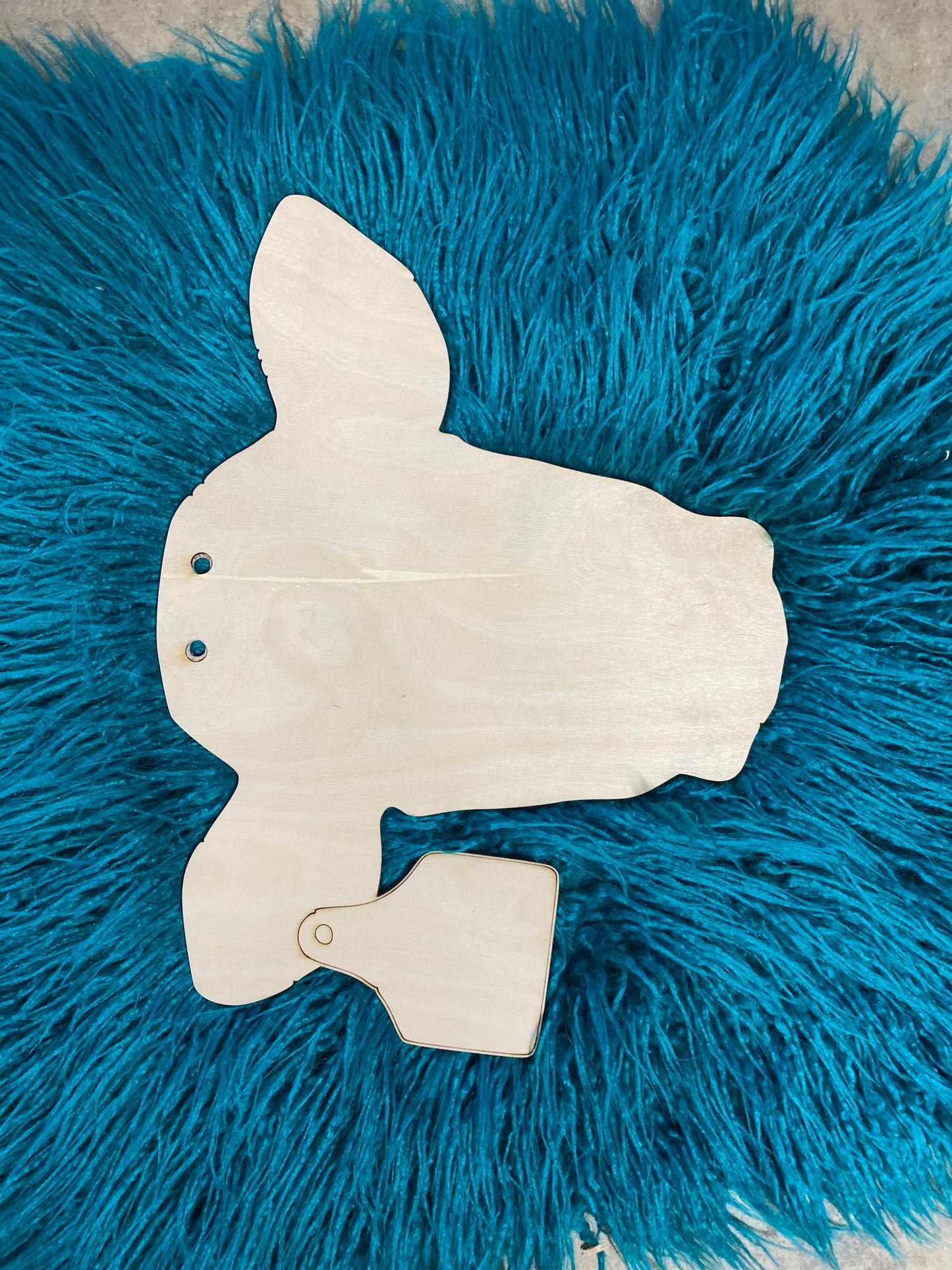 DIY Cow Head with Tag