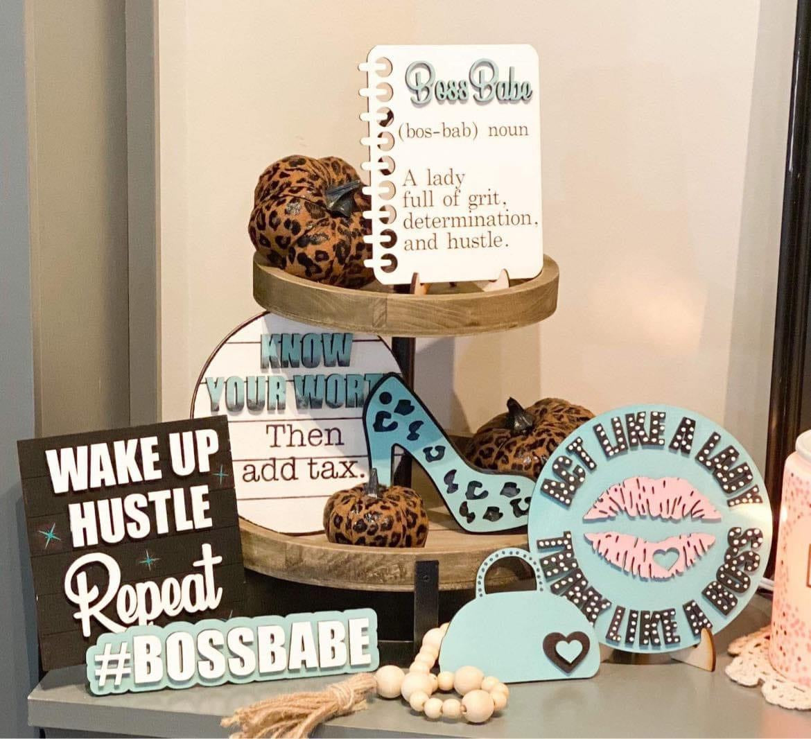 Boss babe tier tray