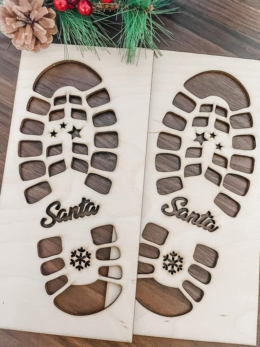 Santa Footprint Template