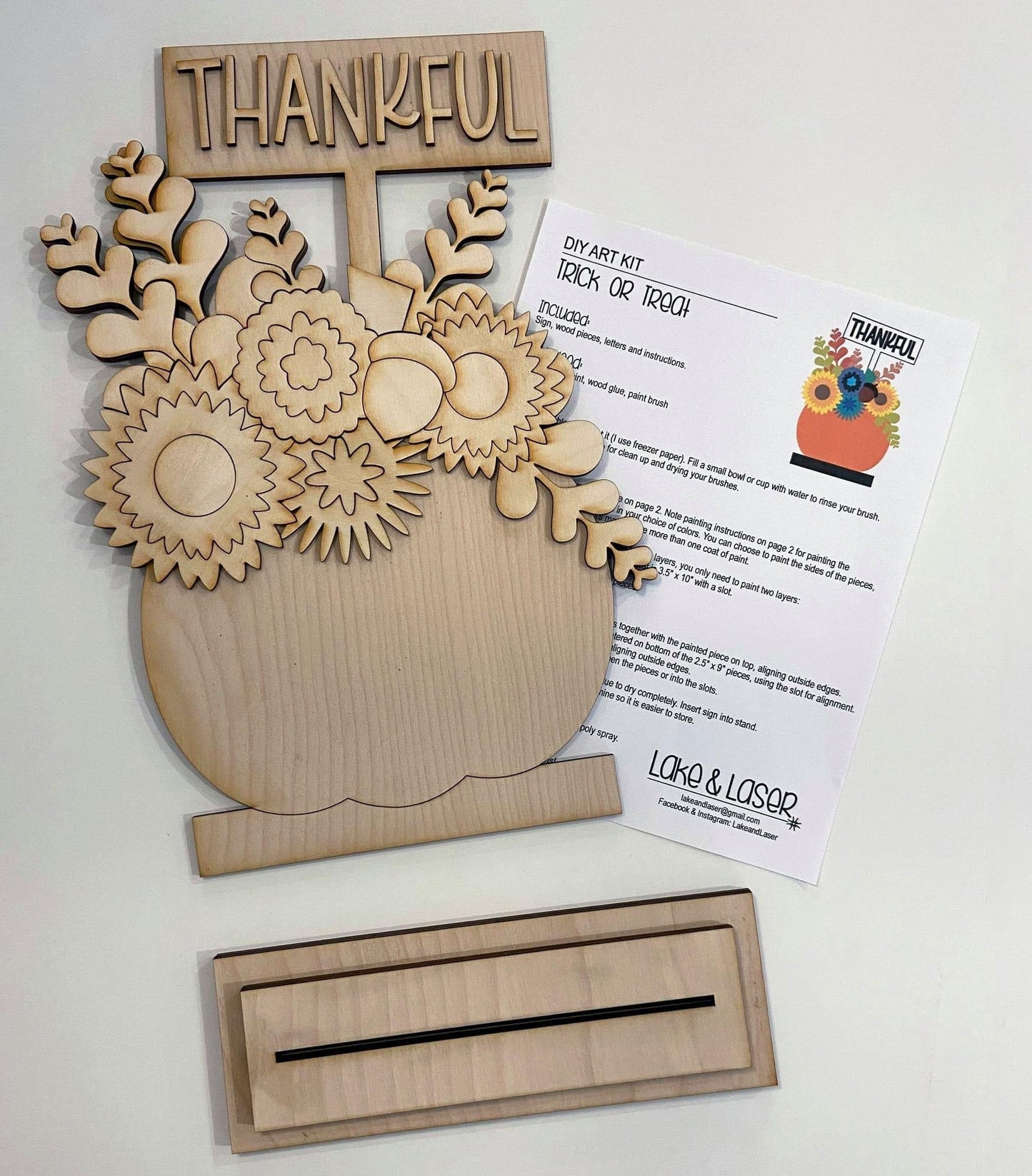 Thanksgiving Shelf Sitter DIY Kit.