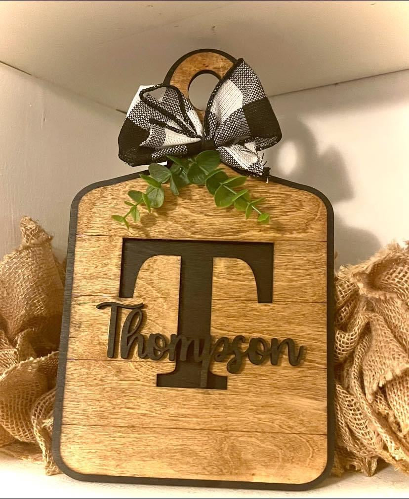 DIY Fake Cutting Board Sign