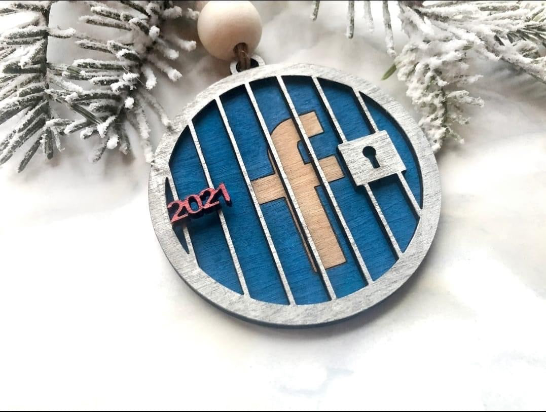 Facebook Jail Ornament