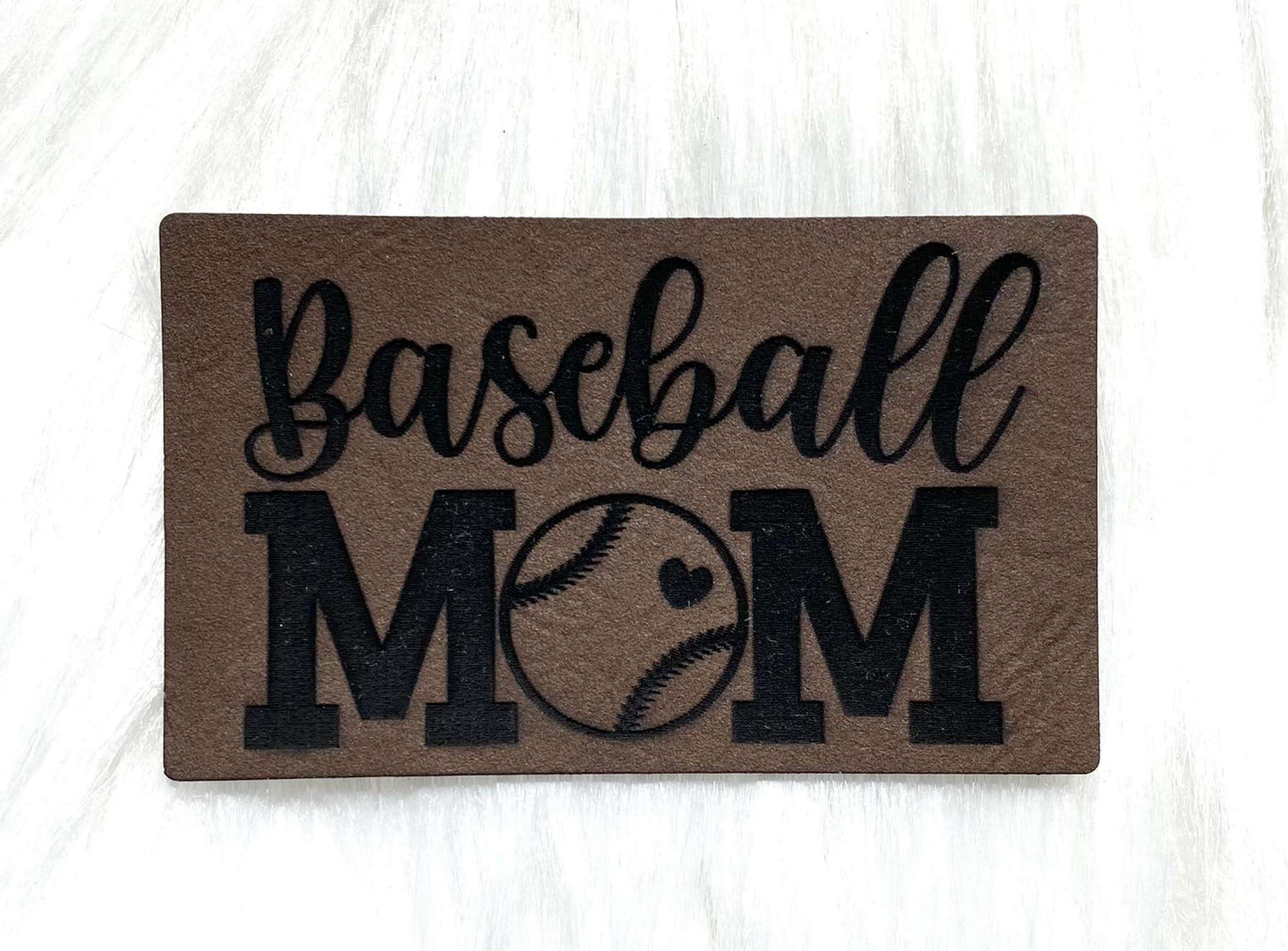 Baseball Mom Hat Patch