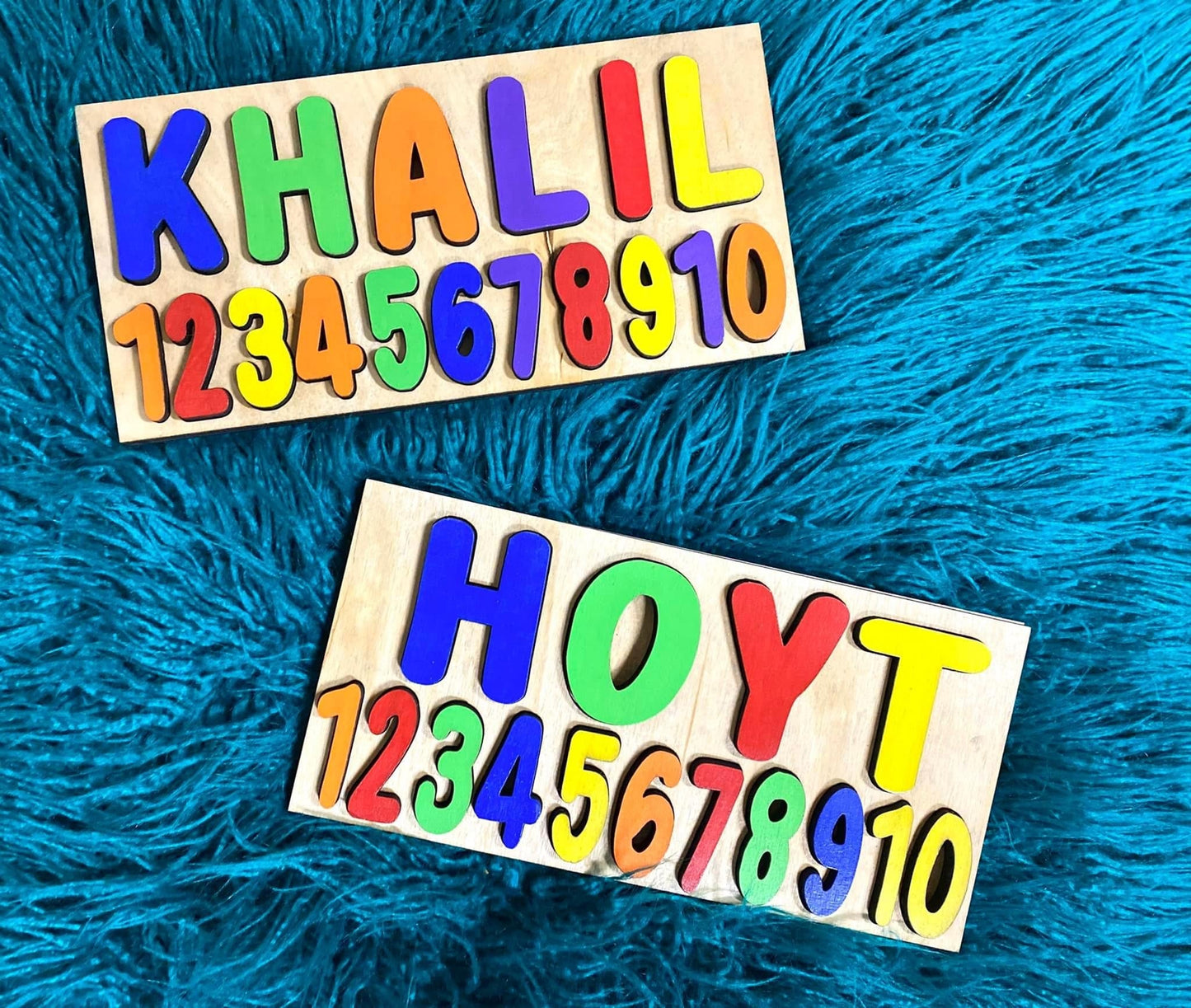 Number/Name Rainbow Puzzles