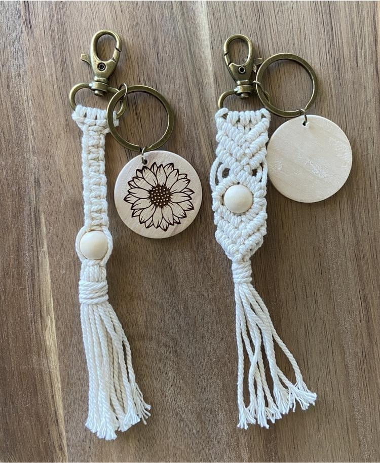 Boho Macrame Keychain