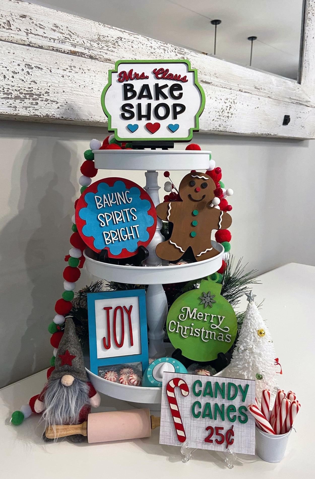 Bake Shop Christmas Tier Tray