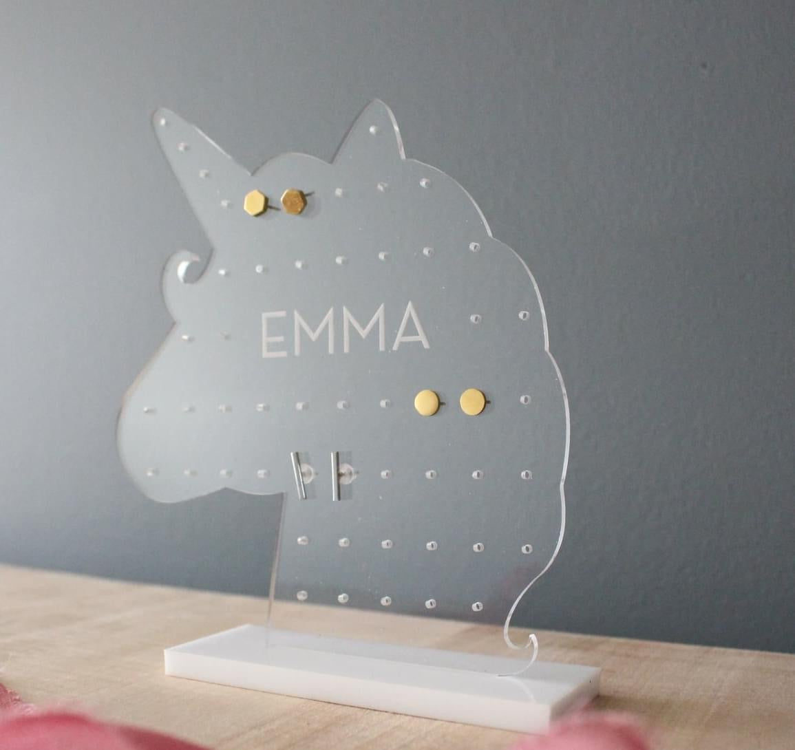 Unicorn earring holder